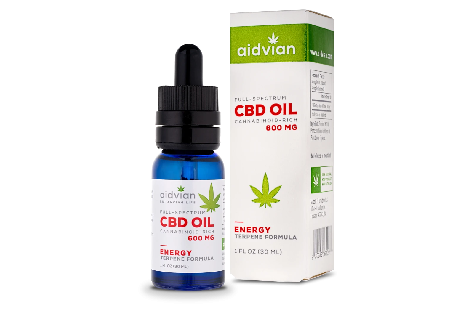 [Aid-003] Aidvian Full Spectrum CBD Olaj Energy 600 mg 30 ml
