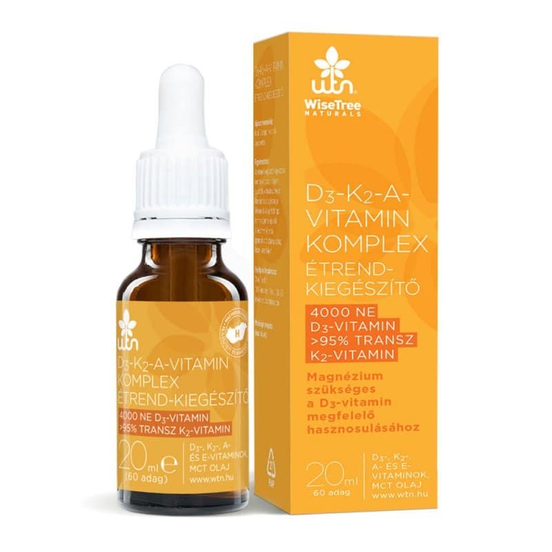 WTN D3- K2- A-vitamin komplex csepp 20 ml 60 adag