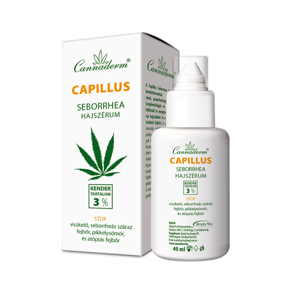 Cannaderm Capillus seborrhea hajszérum 40 ml