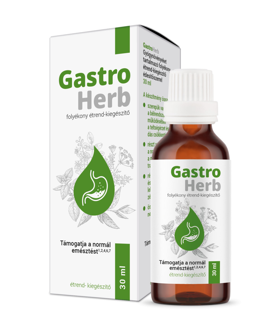 Gastroherb folyékony étrend-kiegészítő 30 ml