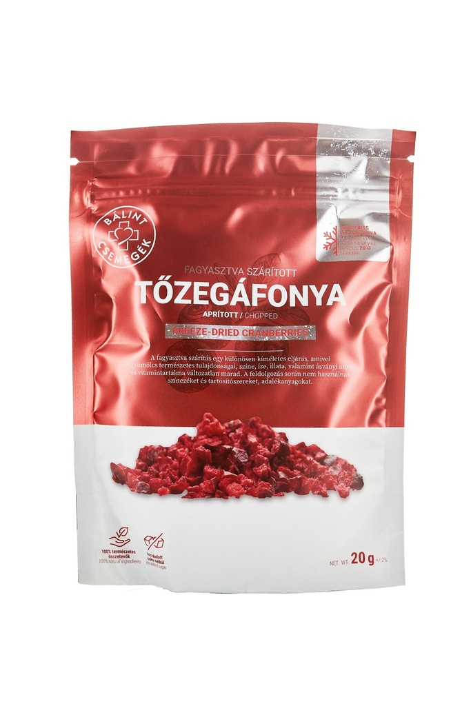Tőzegáfonya Csemege 20g Aprított