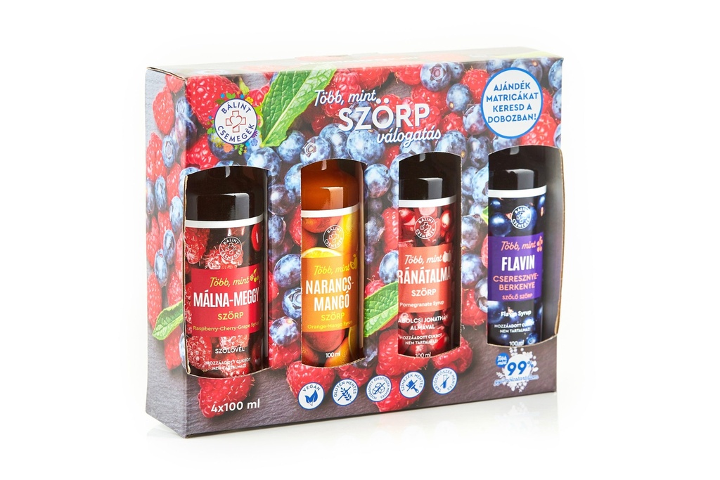 [BCS-0063] Szörp Válogatás - Flavonoid-mix 4x100 ml