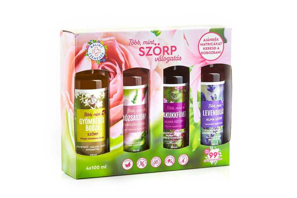 Szörp Válogatás - Rózsás 4x100 ml
