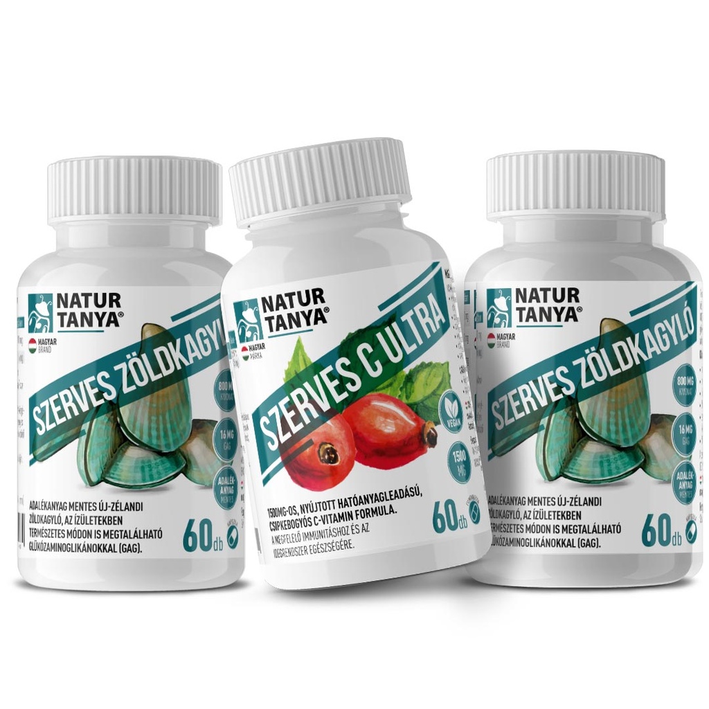 Natur Tanya® Zöldkagyló +  C-vitamin Csomag