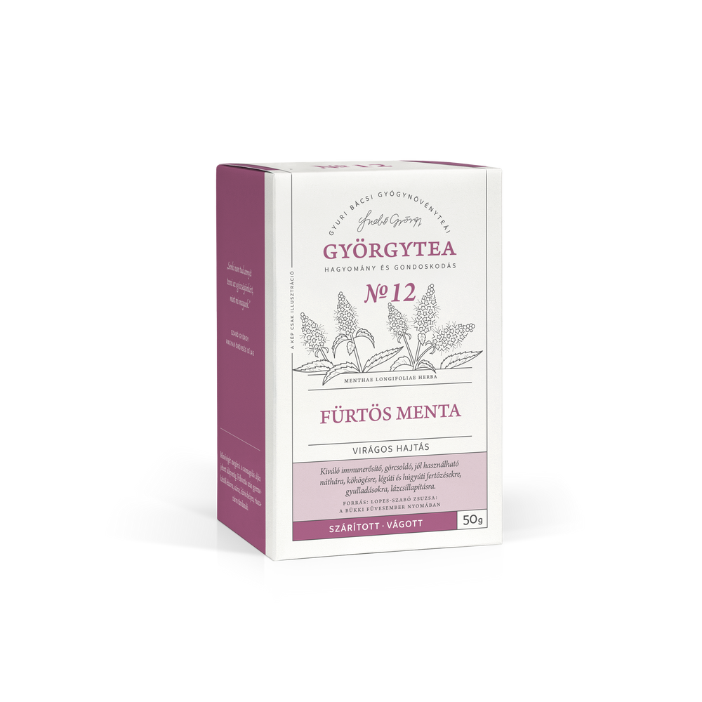[Gyu-0019] Fürtös menta virágos hajtás 50g